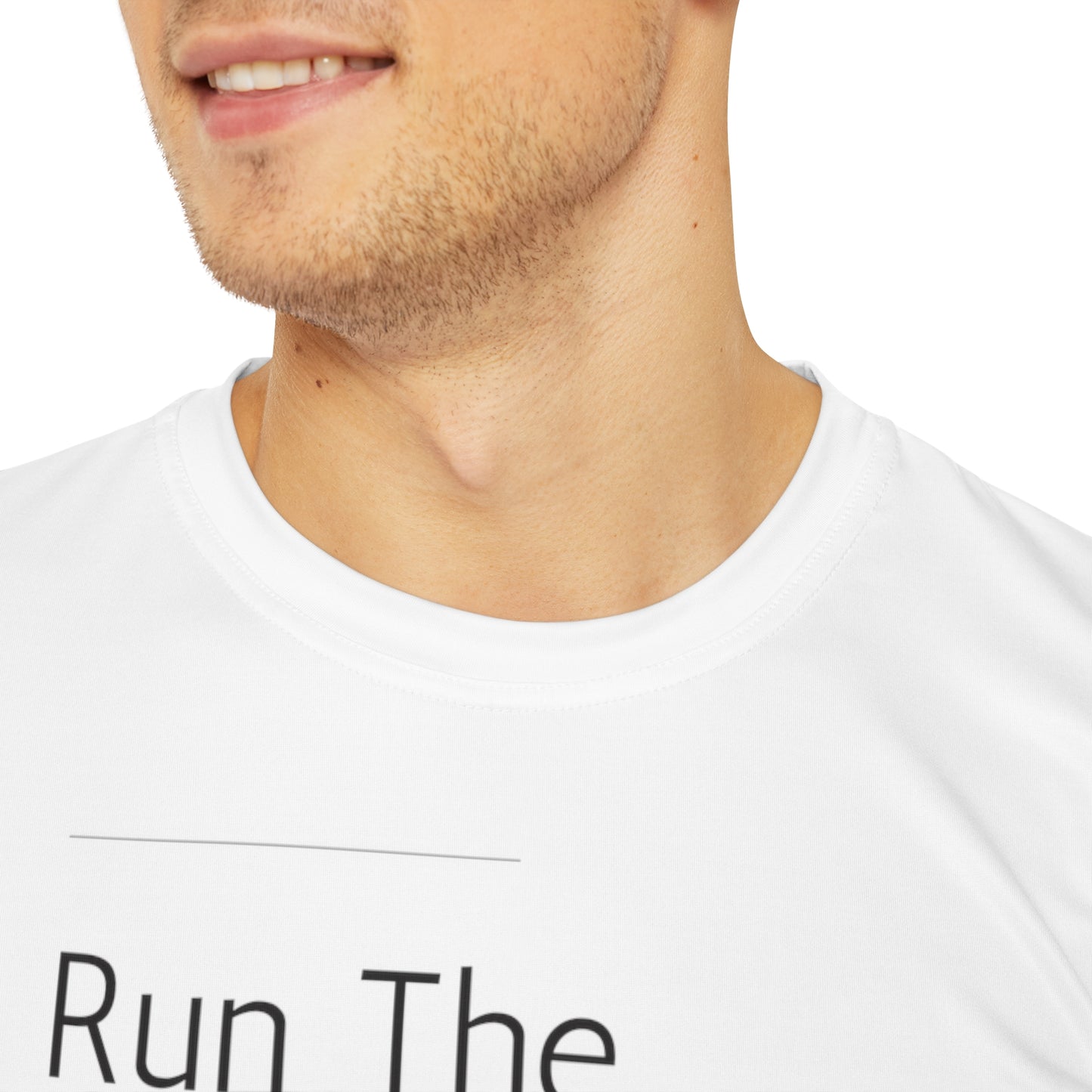 Premium Men's Polyester Tee - Run The Numbers