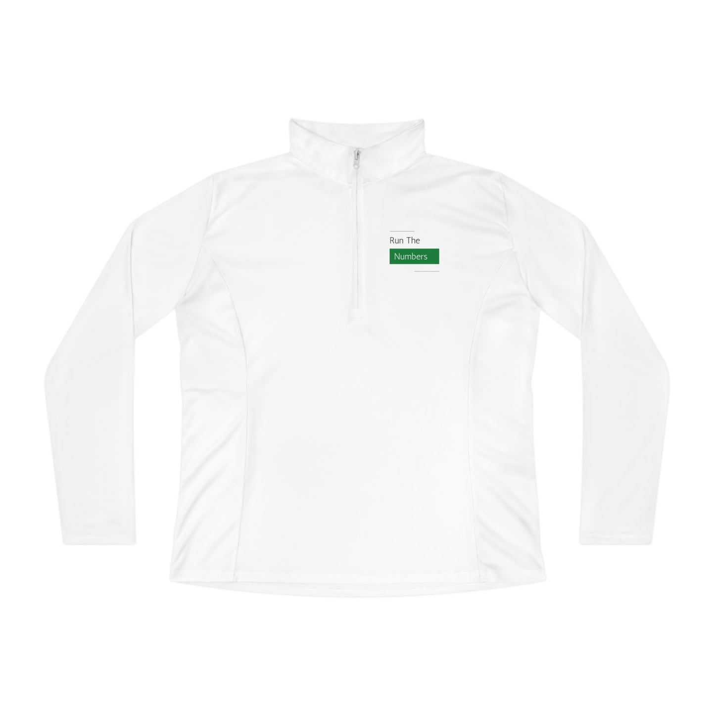 Ladies Quarter-Zip Pullover - Run The Numbers