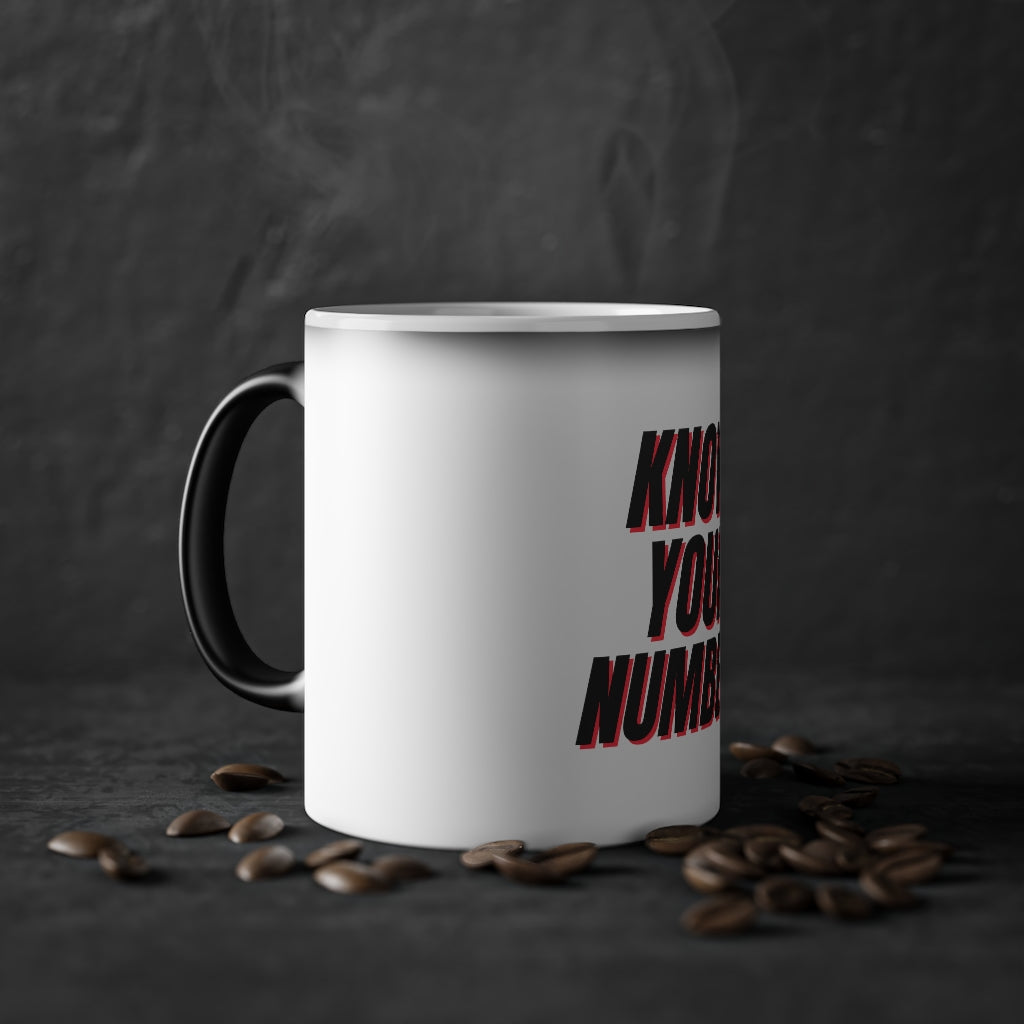 Know Your Numbers - Magic Color Changing Coffee Mug, 11oz