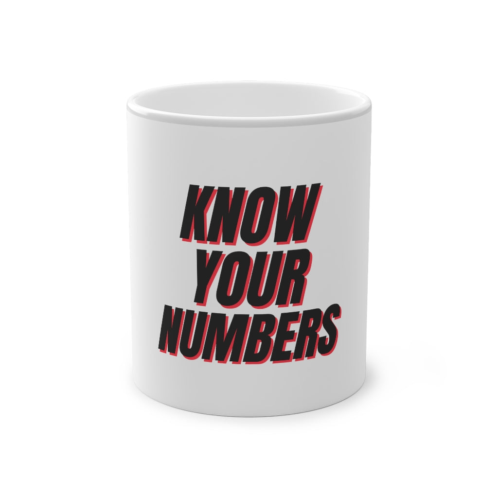 Know Your Numbers - Magic Color Changing Coffee Mug, 11oz