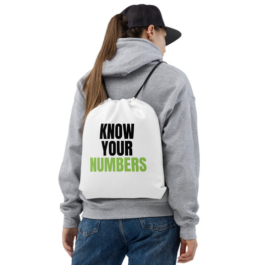 Know Your Numbers - Drawstring Bag
