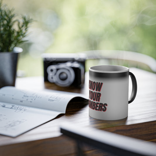 Know Your Numbers - Magic Color Changing Coffee Mug, 11oz