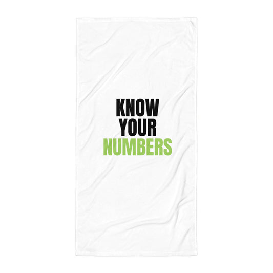 Know Your Numbers - Beach Towel